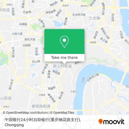 中国银行24小时自助银行(重庆钢花路支行) map