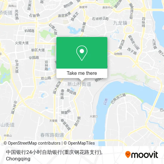 中国银行24小时自助银行(重庆钢花路支行) map