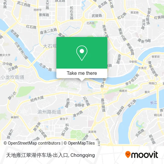 天地雍江翠湖停车场-出入口 map