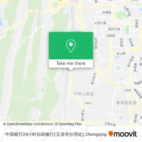 中国银行24小时自助银行(玉清寺分理处) map