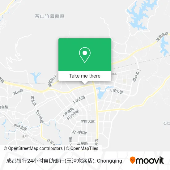 成都银行24小时自助银行(玉清东路店) map