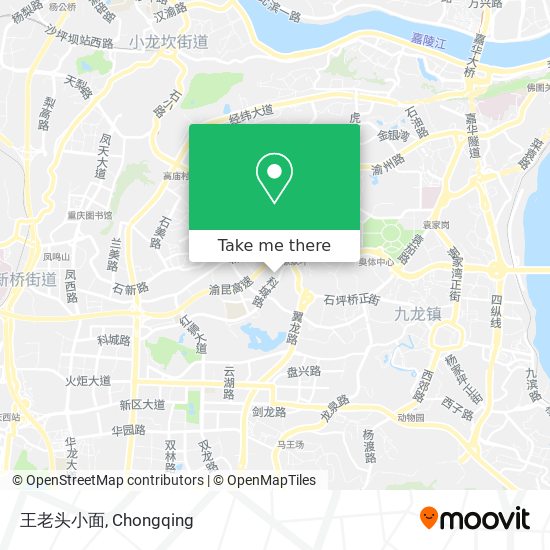 王老头小面 map