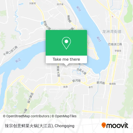 辣宗创意鲜菜火锅(大江店) map