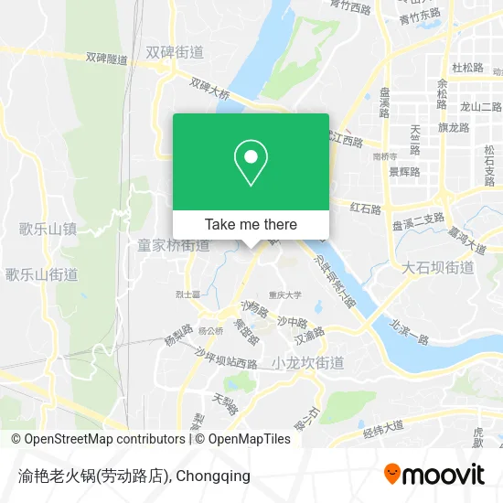 渝艳老火锅(劳动路店) map