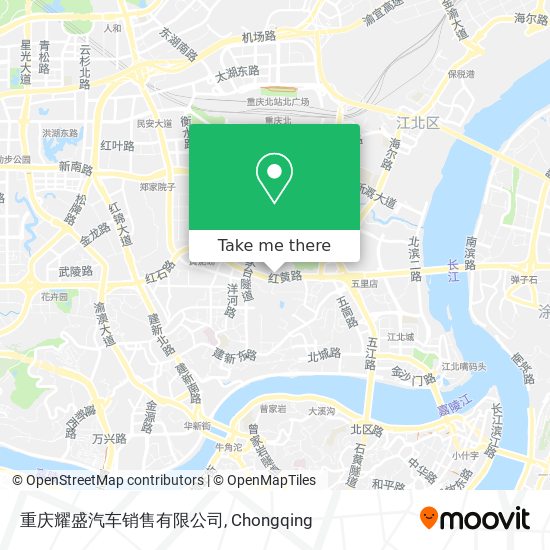 重庆耀盛汽车销售有限公司 map