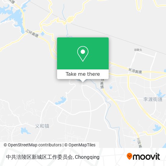 中共涪陵区新城区工作委员会 map