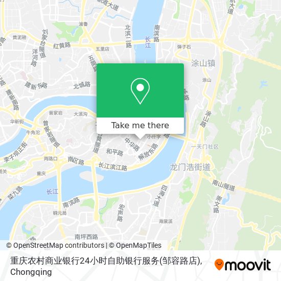 重庆农村商业银行24小时自助银行服务(邹容路店) map