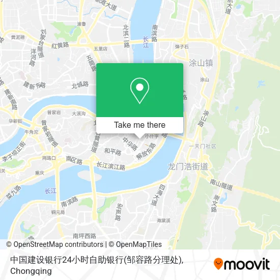 中国建设银行24小时自助银行(邹容路分理处) map