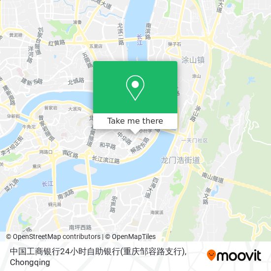 中国工商银行24小时自助银行(重庆邹容路支行) map
