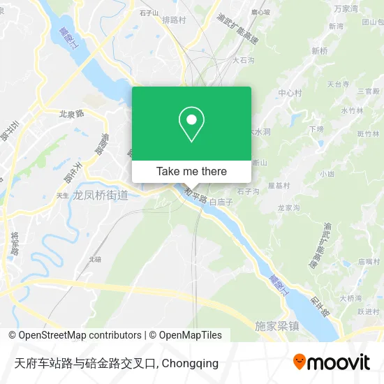 天府车站路与碚金路交叉口 map