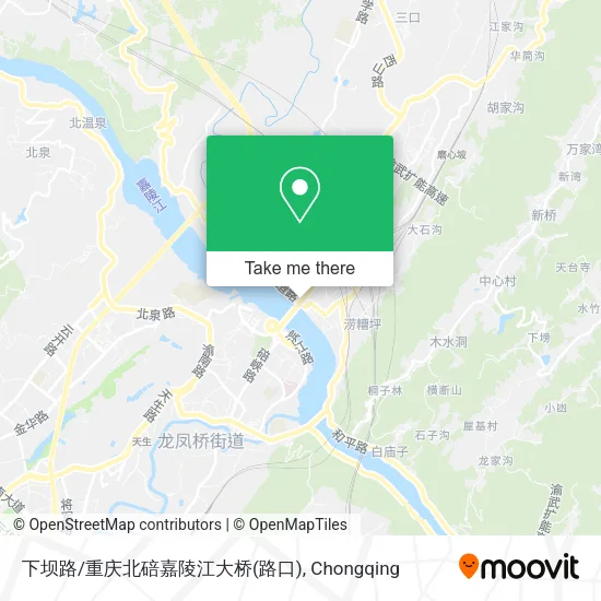 下坝路/重庆北碚嘉陵江大桥(路口) map