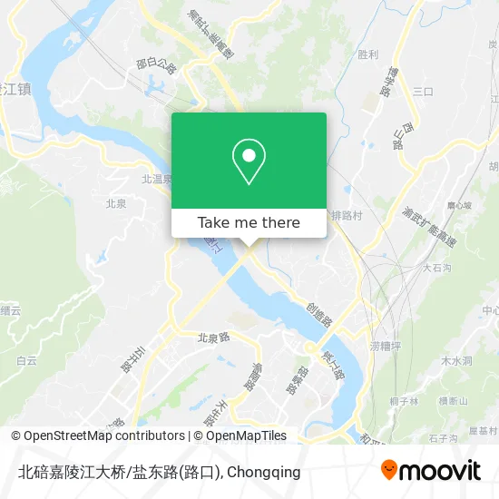 北碚嘉陵江大桥/盐东路(路口) map