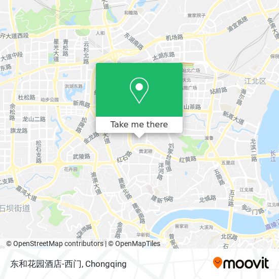 东和花园酒店-西门 map