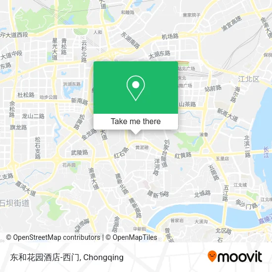 东和花园酒店-西门 map