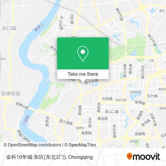 金科10年城·东区(东北2门) map