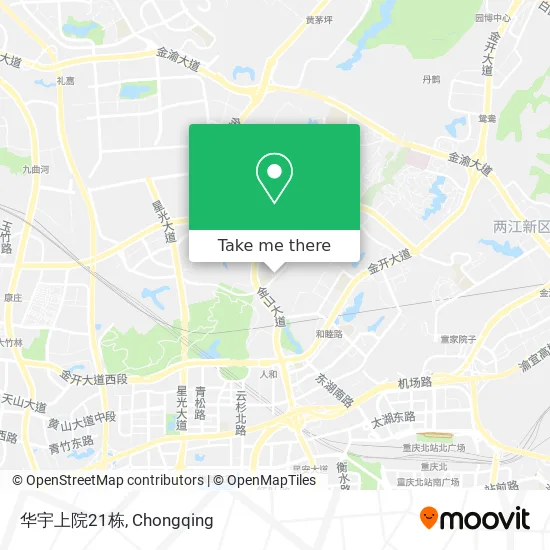 华宇上院21栋 map