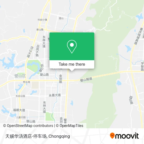 天赐华汤酒店-停车场 map