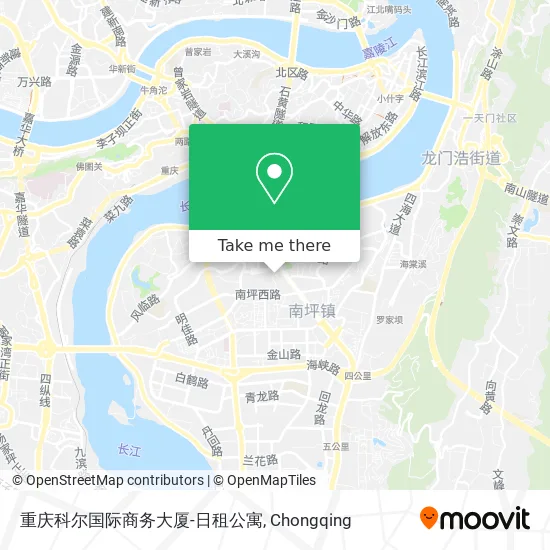 重庆科尔国际商务大厦-日租公寓 map