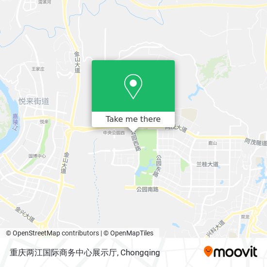 重庆两江国际商务中心展示厅 map