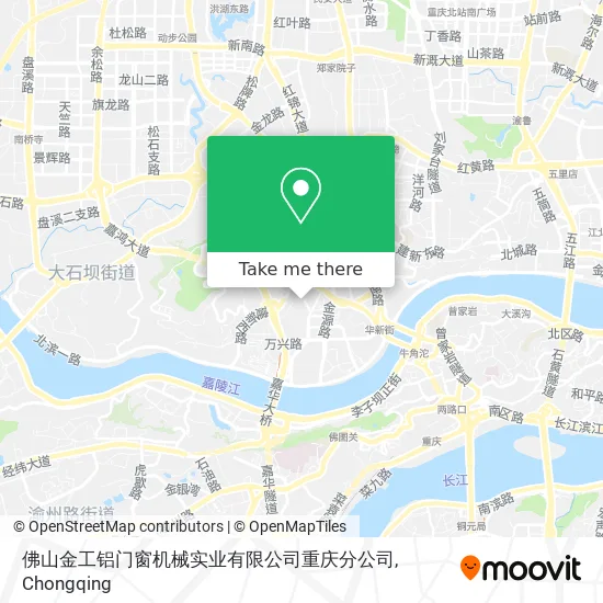 佛山金工铝门窗机械实业有限公司重庆分公司 map