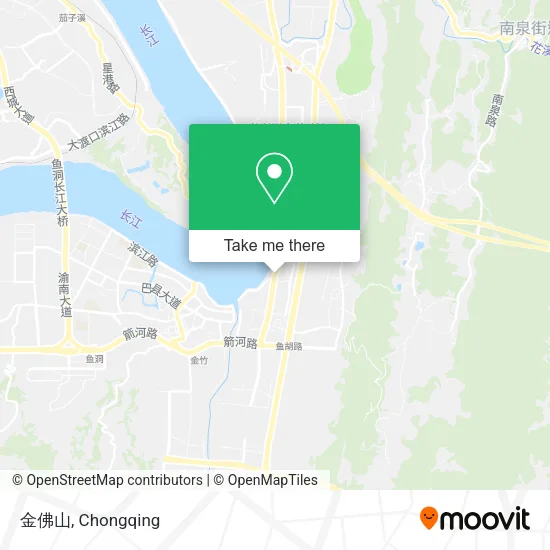 金佛山 map