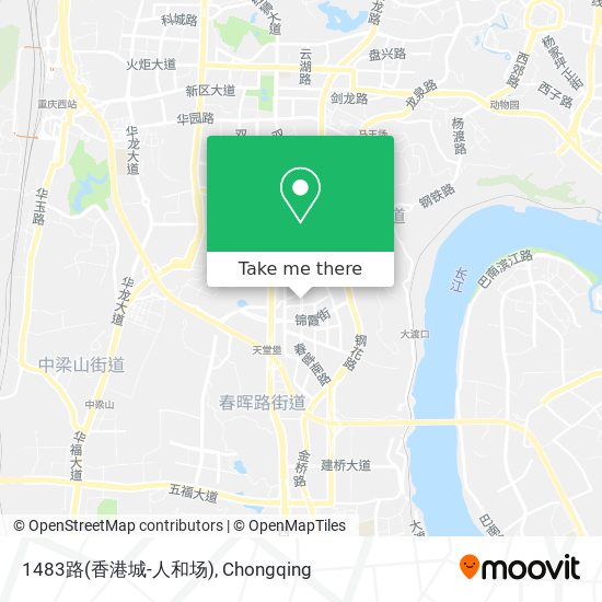 1483路(香港城-人和场) map