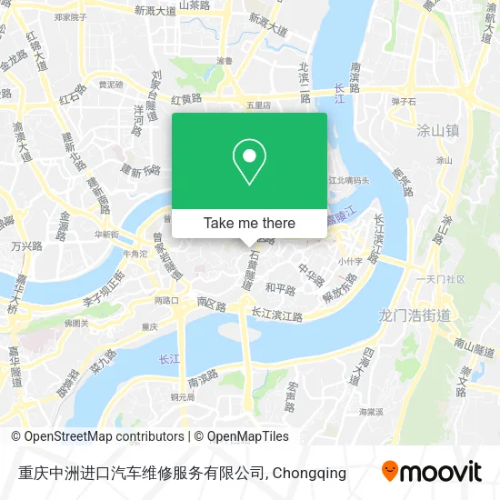 重庆中洲进口汽车维修服务有限公司 map