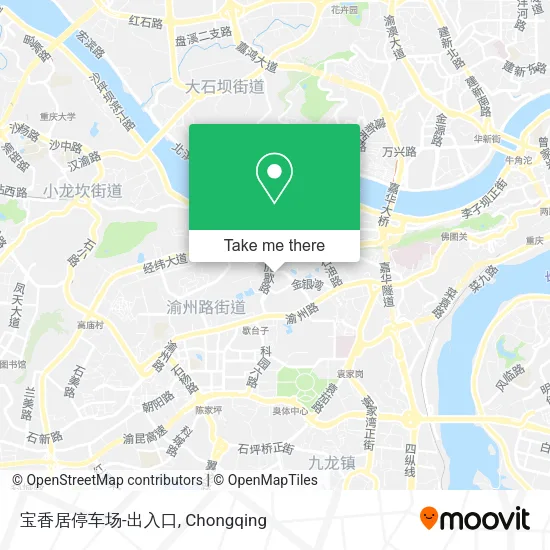 宝香居停车场-出入口 map