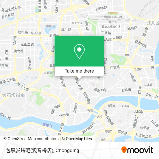 包黑炭烤吧(观音桥店) map