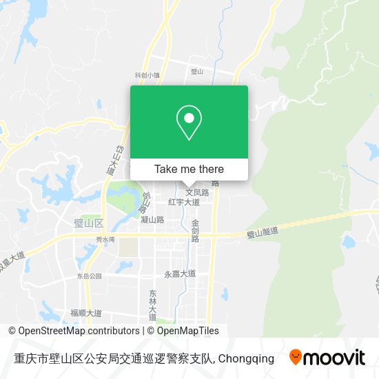重庆市壁山区公安局交通巡逻警察支队 map