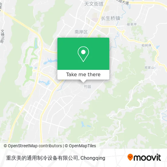 重庆美的通用制冷设备有限公司 map