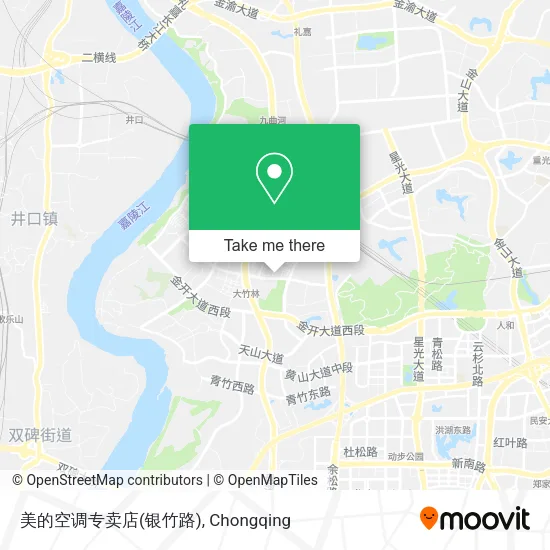 美的空调专卖店(银竹路) map