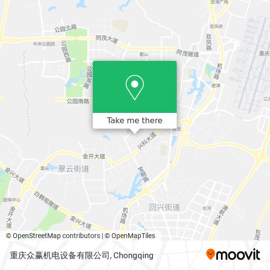 重庆众赢机电设备有限公司 map