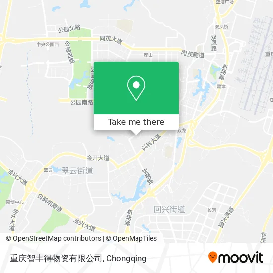 重庆智丰得物资有限公司 map