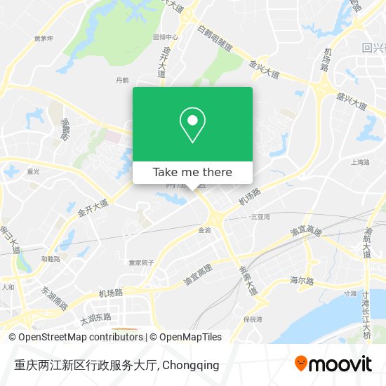重庆两江新区行政服务大厅 map