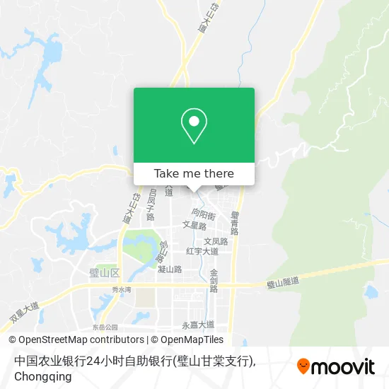 中国农业银行24小时自助银行(璧山甘棠支行) map