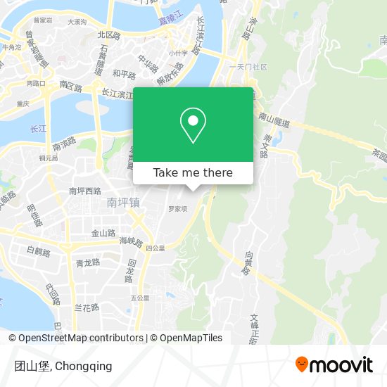 团山堡 map