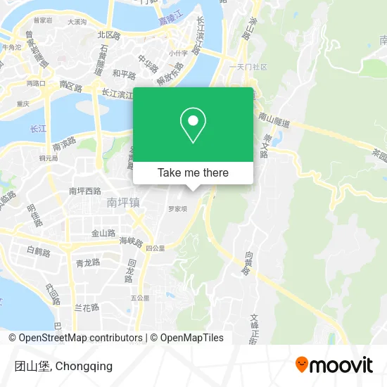 团山堡 map