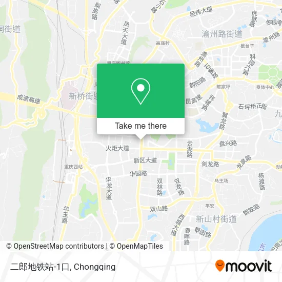 二郎地铁站-1口 map