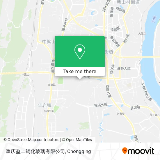 重庆盈丰钢化玻璃有限公司 map