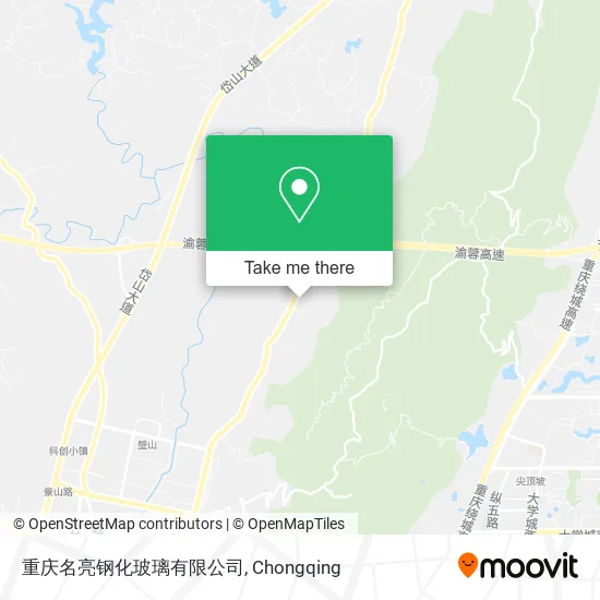 重庆名亮钢化玻璃有限公司 map
