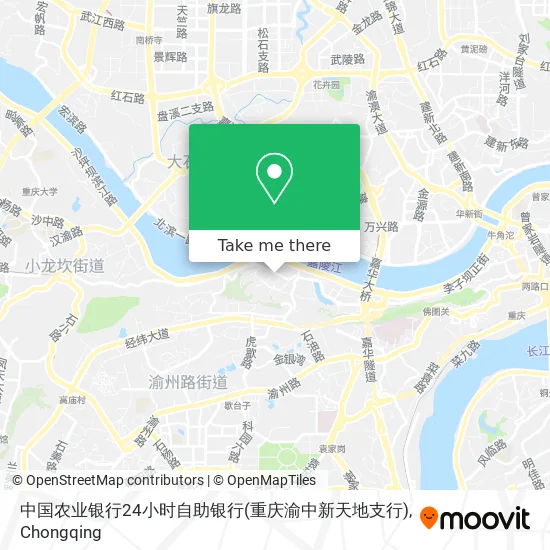 中国农业银行24小时自助银行(重庆渝中新天地支行) map