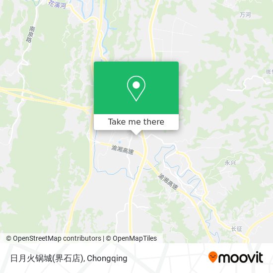 日月火锅城(界石店) map