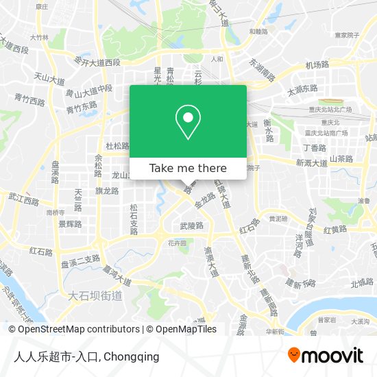 人人乐超市-入口 map