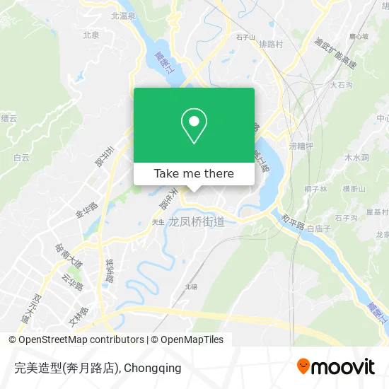 完美造型(奔月路店) map