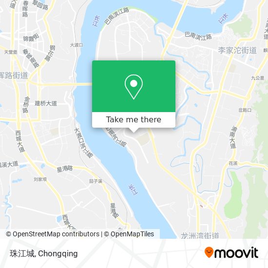 珠江城 map