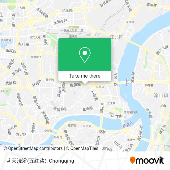 蓝天洗浴(五红路) map