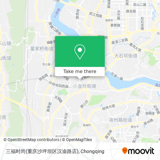 三福时尚(重庆沙坪坝区汉渝路店) map