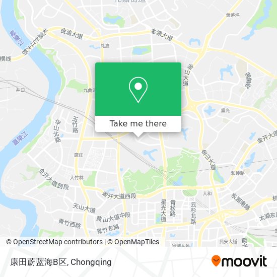 康田蔚蓝海B区 map