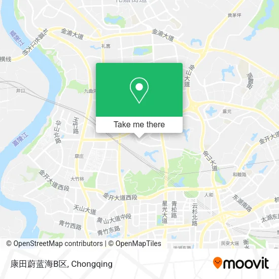 康田蔚蓝海B区 map